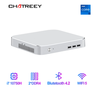 Chatreey MAC Mini PC Intel Quad Core  i5 10300H  i7 10500H Pre-installed Windows 11 4K UHD HTPC  Gaming Desktop Computer