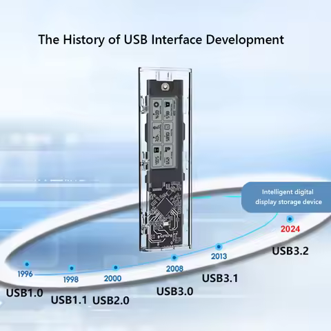 M.2NVME/NGFF Intelligent Digital Health Detection Multi-Purpose Typc3.2 Hard Drive Case Digital Disp