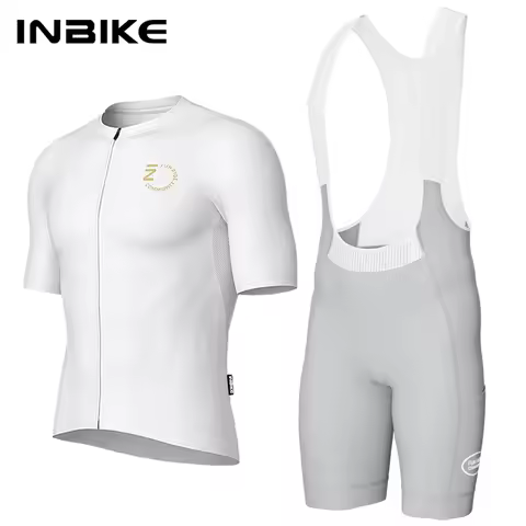 INBIKE Men's Cycling Jersey Set Summer Biking Clothing Road Bike Jersey Short Sleeves Breathble Bib 