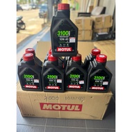100%ORIGINAL 1.2L MOTUL 3100 GOLD 10w-40 SEMI SYNTHETY ENJIN OIL