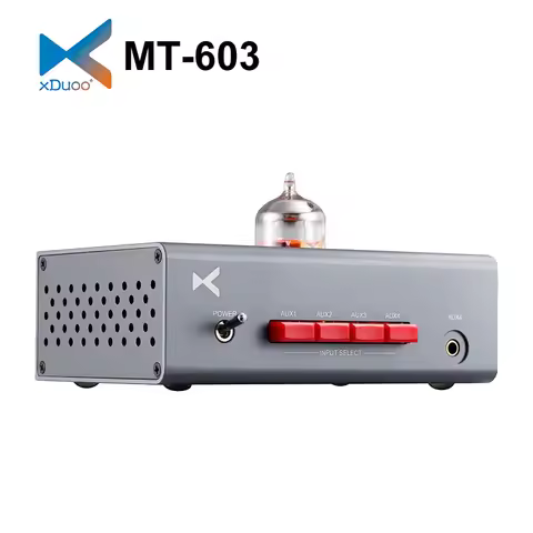 XDUOO MT-603 Multiple Choice Pre-Amp Tube Amplifier 4 Audio Input One Audio Output 12AU7 MT603