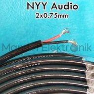 Kabel Serabut NYY 2x0.75 2x0,75mm Kabel Audio Serabut isi 2 per Meter - Kabel Listrik Serabut Audio isi 2 Per Meter
