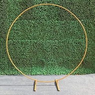 Round Metal Wedding Arch,Roses Balloon Arch Stand, Garden Arch Backdrop Decoration,for Party Event D