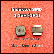 Adapter SMD 3.3uH Inductor Power 3.3uH 0.0033mH 3300nH 8mm x 8mm marking: 3R3