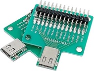 Cermant 2Pcs Type-C Female Test Socket Test Board USB 3.1 with 2.54mm Pitch 24Pin Connector to Measure Current Conduction