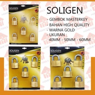 PPC Gembok Komputer Master Key Set Isi 5 Pcs SOLIGEN Varian