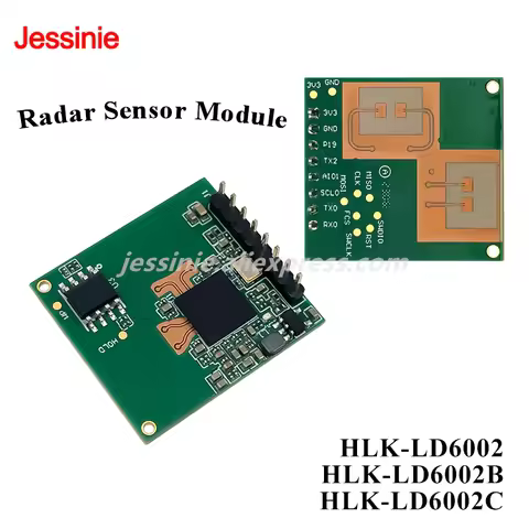 2pcs/1pc HLK-LD6002 LD6002B LD6002C 60G Radar Module Human Respiratory Alarm Heart Rate Fetection Fa