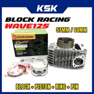 WAVE125 125S 125X BLOCK RACING 57MM 60MM DYS BLOK WAVE125 W125 BLOCK RACING SPEC 57 SPEC 60