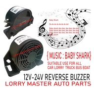 MUSIC HORN (BABY SHARK) 12V/24V FOR ALL CAR LORRY TRUCK REVERSE HORN BUZZER AKSESORI