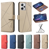 Lines Embossing Wallet Phone Case For Xiaomi Redmi Note 12 Pro+ 12 Turbo 11 Pro 11s 10 Pro Max 10s F