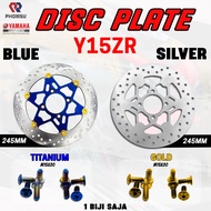 ENKEI Disc Disk Plate Titanium Yamaha Y15 Y15ZR 4 LUBANG 245MM SKRU DISC / BRAKE CLEANER 300ML