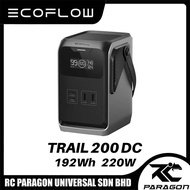 EcoFlow Trail 200 DC Portable Power Station 220W 192Wh LFP Power Bank Solar Generator Fast Charge