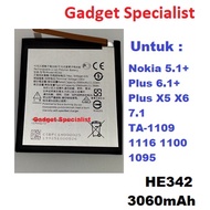 Nokia 5.1+ Plus 6.1 +Plus X5 X6 TA 1105 1103 1083 1099 HE342 1109 1116 1100 1095 HE361 3060 Battery 