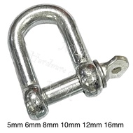 Galvanized D Shackle 5mm 6mm 8mm 10mm 12mm 16mm price per pc Galvd Shackle D Shackle Shackle U Shack