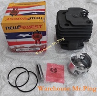 New West Cylinder Block Set Lengkap Chainsaw Gergaji Mesin 5200 568 588 598