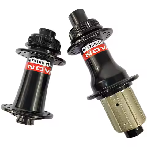 Novatec D791SB D792SB CL center lock 6 bolt 6H road disc gravel hubs front 12X100 rear 12X142 24H 28