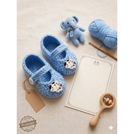Baby Crochet Shoes (Cat) (9 cm)