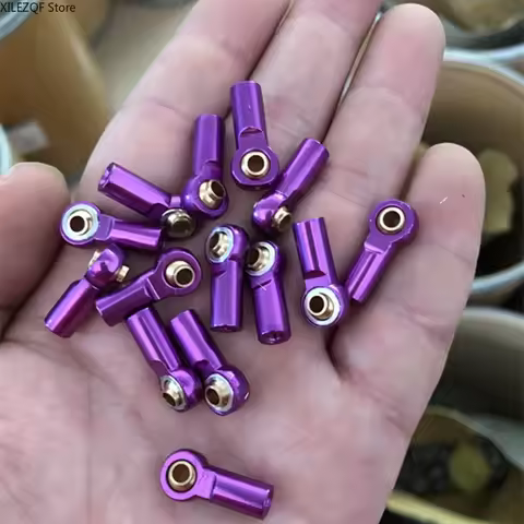 1-10pcs Metal M3 Aluminum Link Tie Rod End Ball Joint for 1/10 RC Car Crawler AXIAL SCX10 D90 D110 T