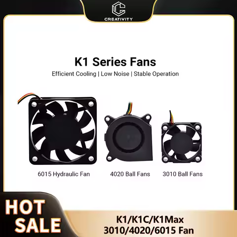 1PC K1C 3010/4020/6015 Fan 24V 4020 Blower Fan 6015 hydraulic fan 3010 Fan For K1/K1 MAX 3d printer 