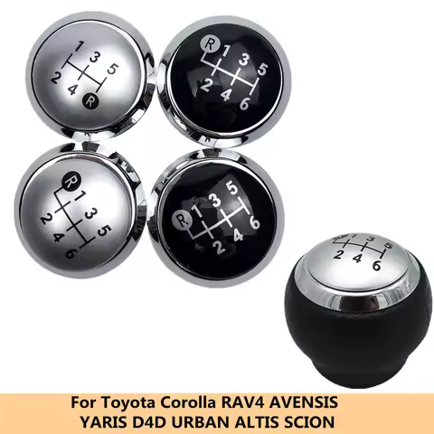 For TOYOTA Corolla RAV4 AVENSIS YARIS D4D URBAN ALTIS SCION Gear Shift Knob Emblem Badge Cover Lever