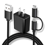 Replacement for Kyocera Flip Phone Charger Micro USB & Type C Charging Cable Cord for Kyocera DuraFo