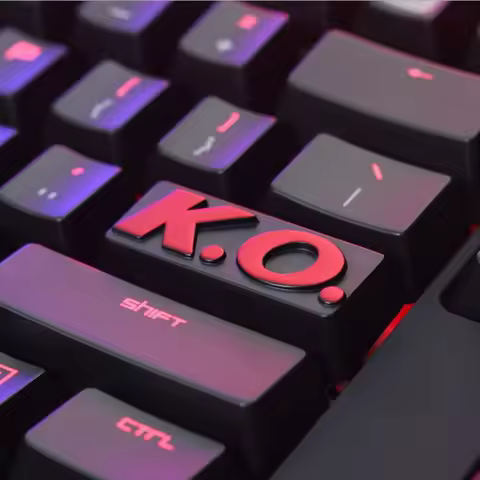 KeyStone Keycap 1 pcs 3060ti and K.O. aluminum alloy mechanical keyboards keycaps R4 height for Cher