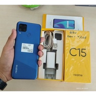Hp Second Murah Realme C15 4/128 handphone likenew seken murah bekas