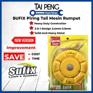 (Heavy Duty) Sufix Nylon Grass Cutter / Nylon String Metal Plate Brush Cutter / Tali Dan Piring Mesi