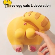 3D Printing Cute Funny Cat Eggs Single Double Switch Panel Household Switch Decoration Creative Orna