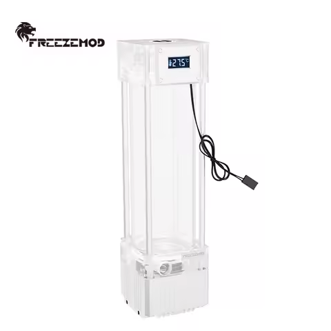 FREEZEMOD Water Cooler Water Pump and Tank Kit Integrated VA LCD Screen Temperature Display .PUB-FS6