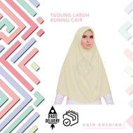 TUDUNG LABUH SEKOLAH KUNING CAIR - TL009