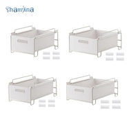 [Shamjina] Below Sink Organizer Pull Out Cabinet Organizer Saving Space Multi Use Stackable Storage 