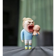 Funny Stylized Haaland Figure PVC Doll Desktop Ornament Football Fan Collectible Gift