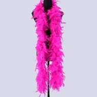 JIYAN2866 Clothing Edge Decorative Shawl Scarf Party Decoration Solid Color Turkey Feathers Boa Deco