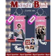 Midnight Blush Keychain CORTIS VER+ Fandom Name + Butterfly Charm
