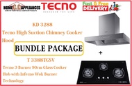 TECNO HOOD AND HOB FOR BUNDLE PACKAGE ( KD 3288 &amp; T 3388TGSV ) / FREE EXPRESS DELIVERY