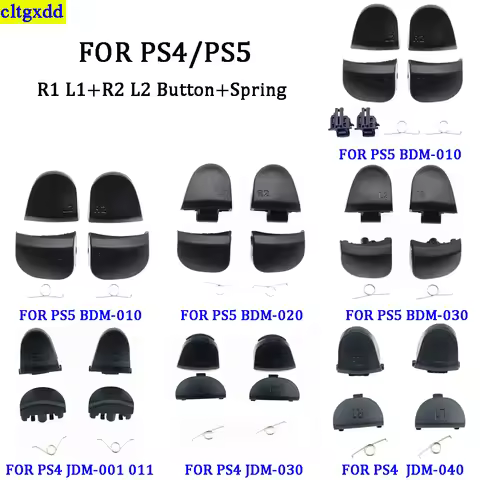1 set FOR PS5 V1.0 V2.0 V3 3.0 controller L1 R1 L2 R2 button kit BDM-010 020 030 button L1 R1 L2 R2 