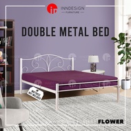 [LOCAL SELLER] Flower Queen Size Metal Bed Frame (Deliver Within 3-5 Days)