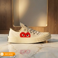 Converse Chuck Taylor 70s X CDG Play Love White Low Premium Original 100%