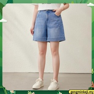 Eyouth 10117 Women Soft Denim Culotte Shorts