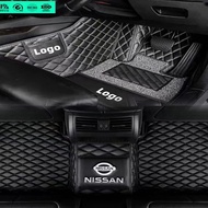 Nissan car mat Kicks X-trail Qashqai NV200 Sylphy Altima Sentra leather auto floor mat/car carpet