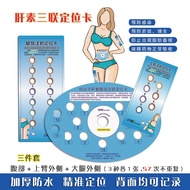 注射辅助定位卡Low-molecular-weight Heparin Triad Injection Positioning Map Card: Abdominal, Upper Arm, Leg,