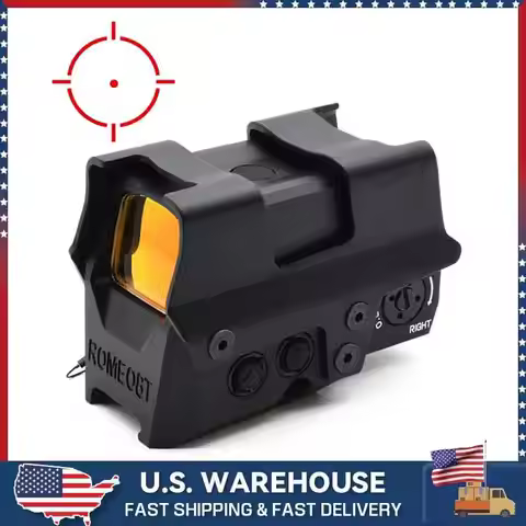 1x38mm R8T Holographic Optic Red Dot Sight For Tactical Riflescope Black Fits 20mm Rail