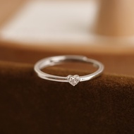 [All Sterling Silver.ring] A Little Heart Ring [UME] 999 Silver Ring/Adjustable Circumference/Love 9