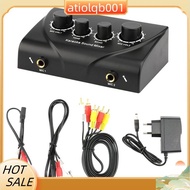 Audio Sound Mixer Portable Audio Sound Mixer Dual Mic Inputs Audio Sound Mixer EU Plug