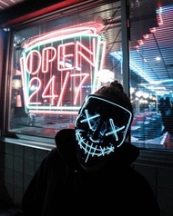 ＂國定殺戮日＂萬聖節LED面具🤡 現貨無需預訂❗️品質保證❗️