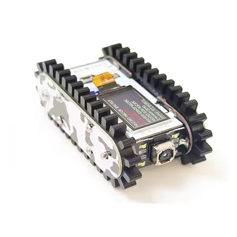 Mini Car Metal Tank Chassis Scout Trolley Tank for ESP32 Vscode Programmable Robot App/Handle Contro