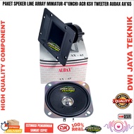 Line Array 4" inch ACR KSV Speaker Package Plus Audax AX 65 Tweeter