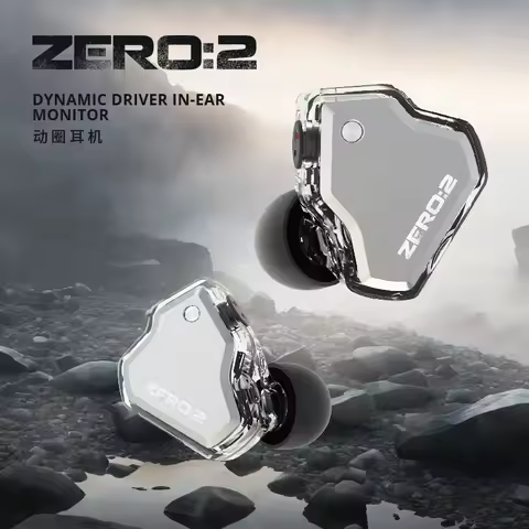 7Hz ZeroII Updated 10mm Dynamic Driver IEM Wired Earbuds Earphones Gaming Earbuds with OFC IEM Cable