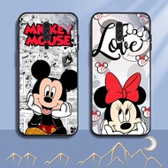 NC-57 Mickey Mouse Glass Case For OPPO A5 A9 F11 A9X Reno 2F 2Z Pro